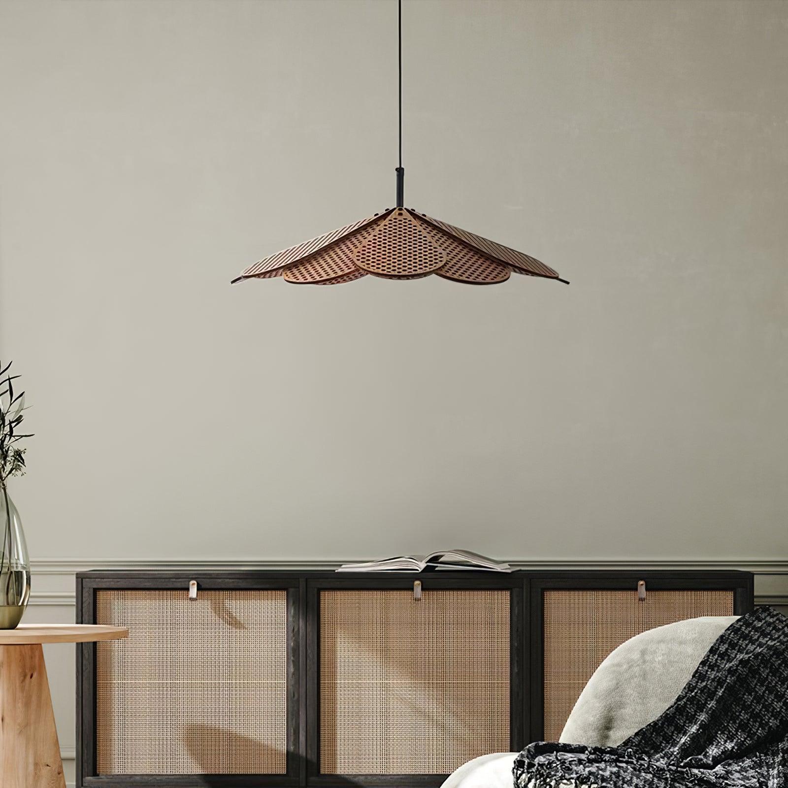 Zevarus Nordic Art Wabi-Sabi Wood Pendant Light-Neutral Decor