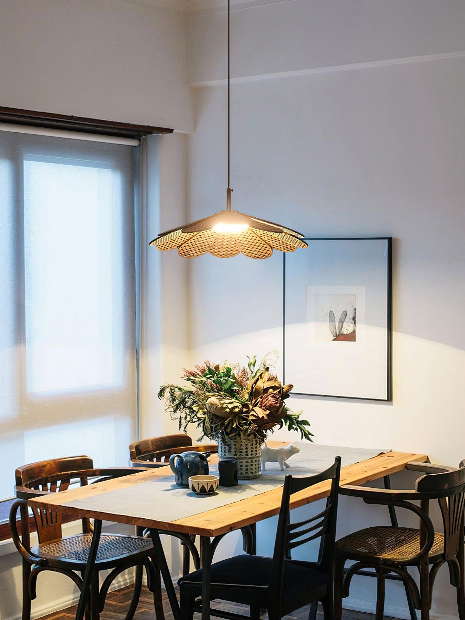 Zevarus Nordic Art Wabi-Sabi Wood Pendant Light-Neutral Decor