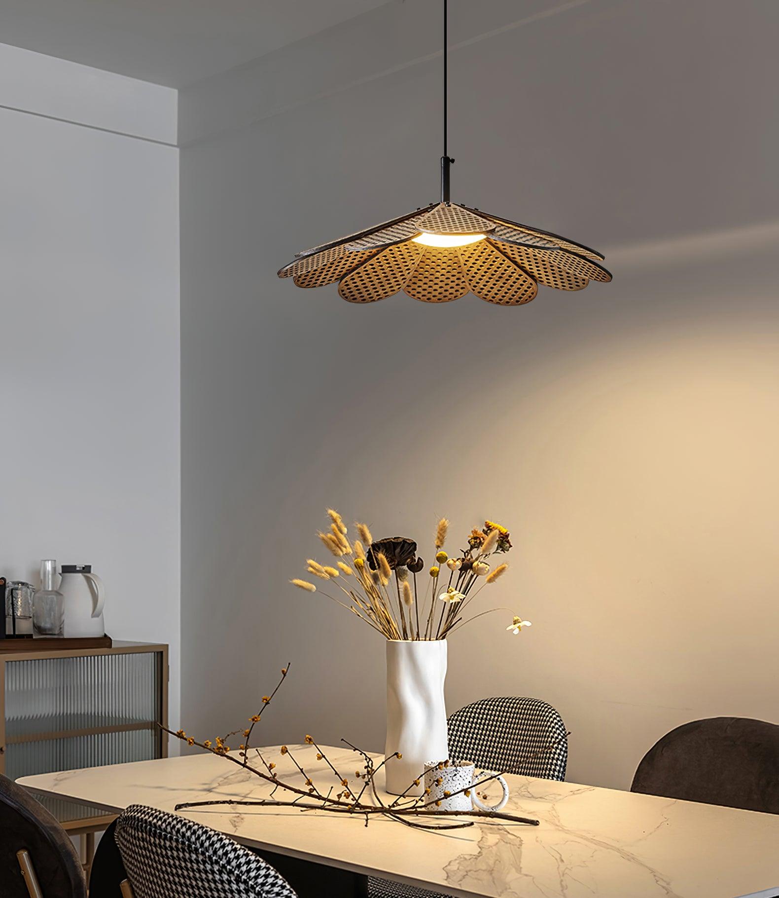 Zevarus Nordic Art Wabi-Sabi Wood Pendant Light-Neutral Decor
