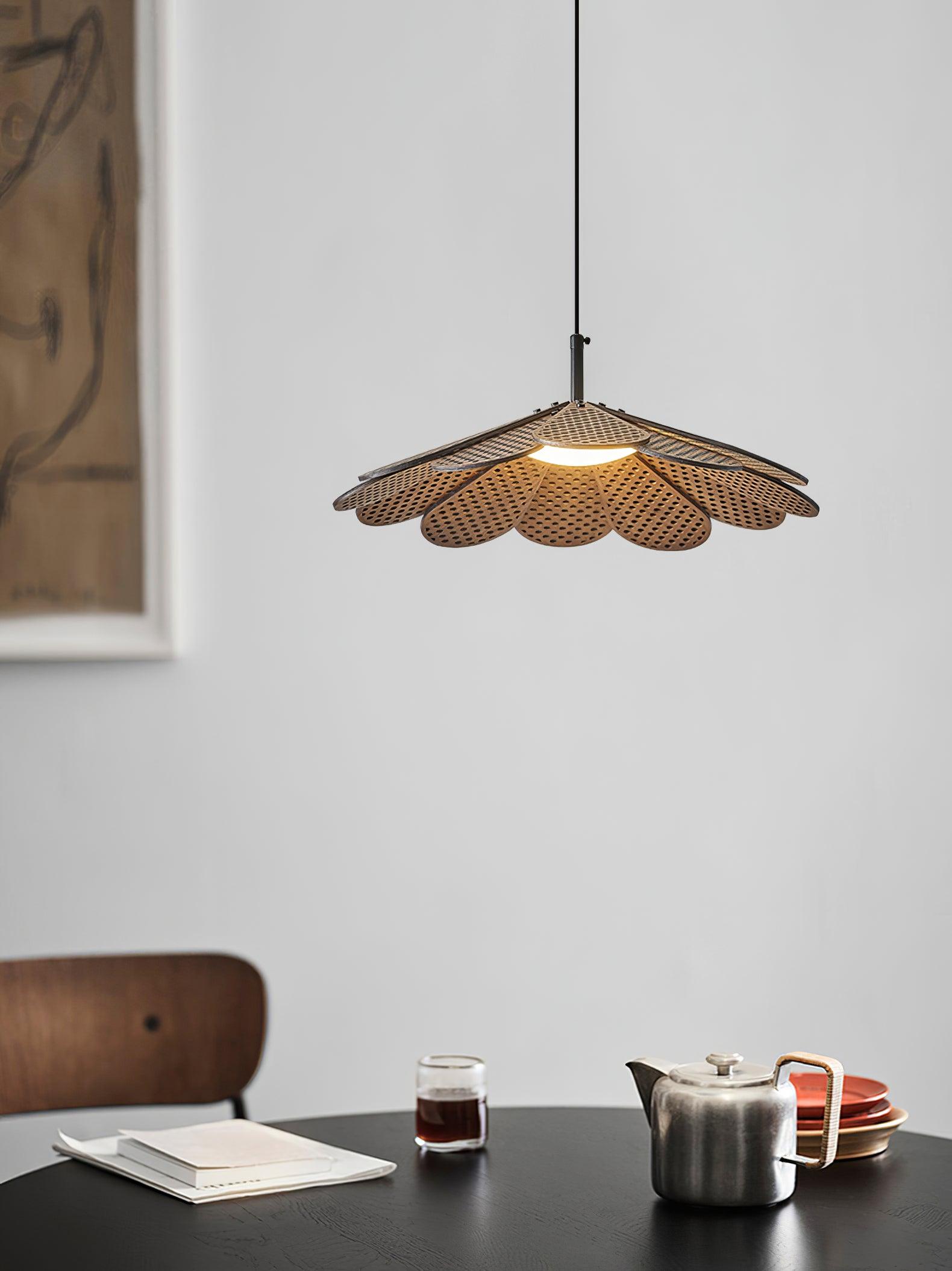 Zevarus Nordic Art Wabi-Sabi Wood Pendant Light-Neutral Decor