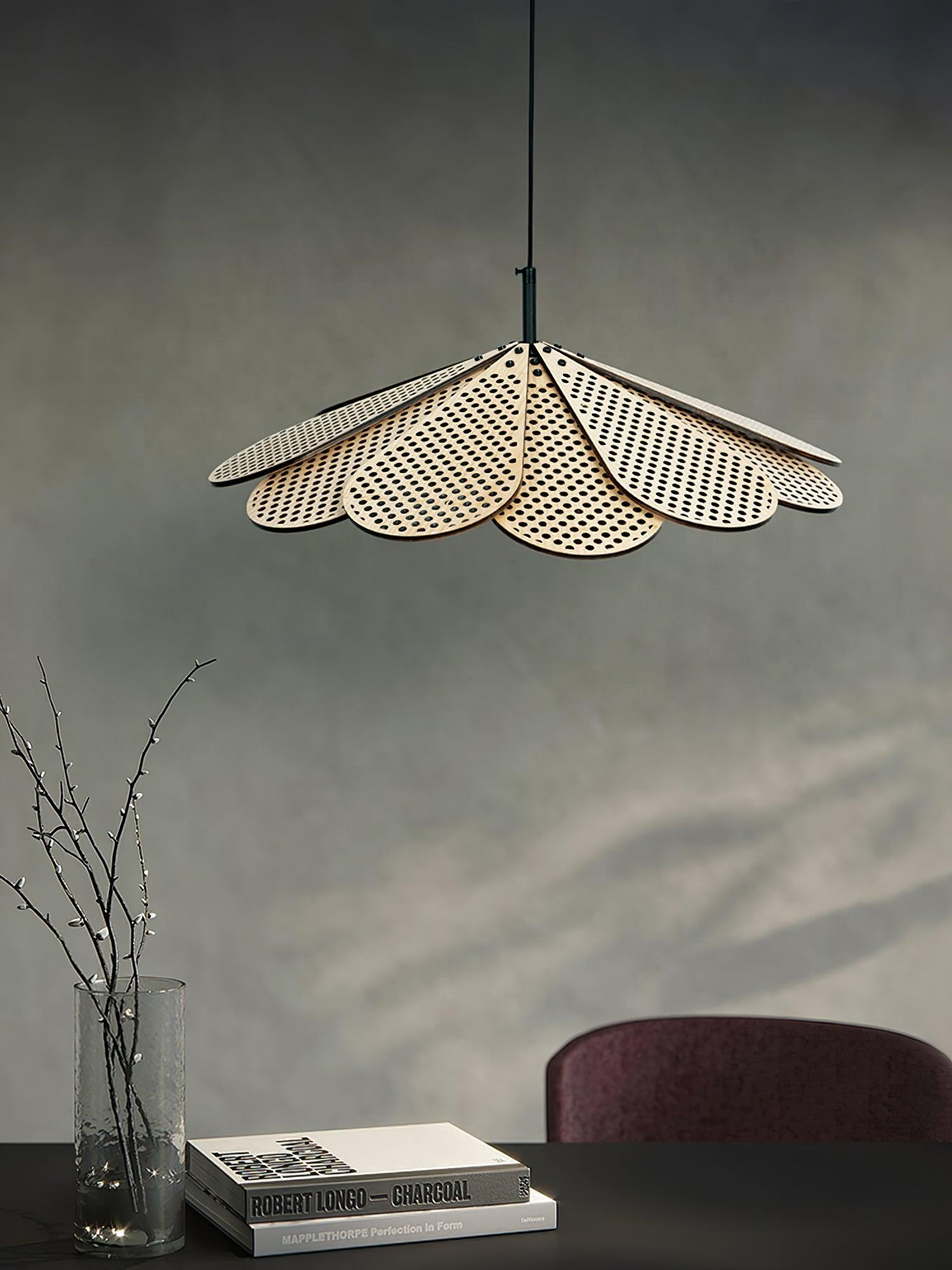 Zevarus Nordic Art Wabi-Sabi Wood Pendant Light-Neutral Decor