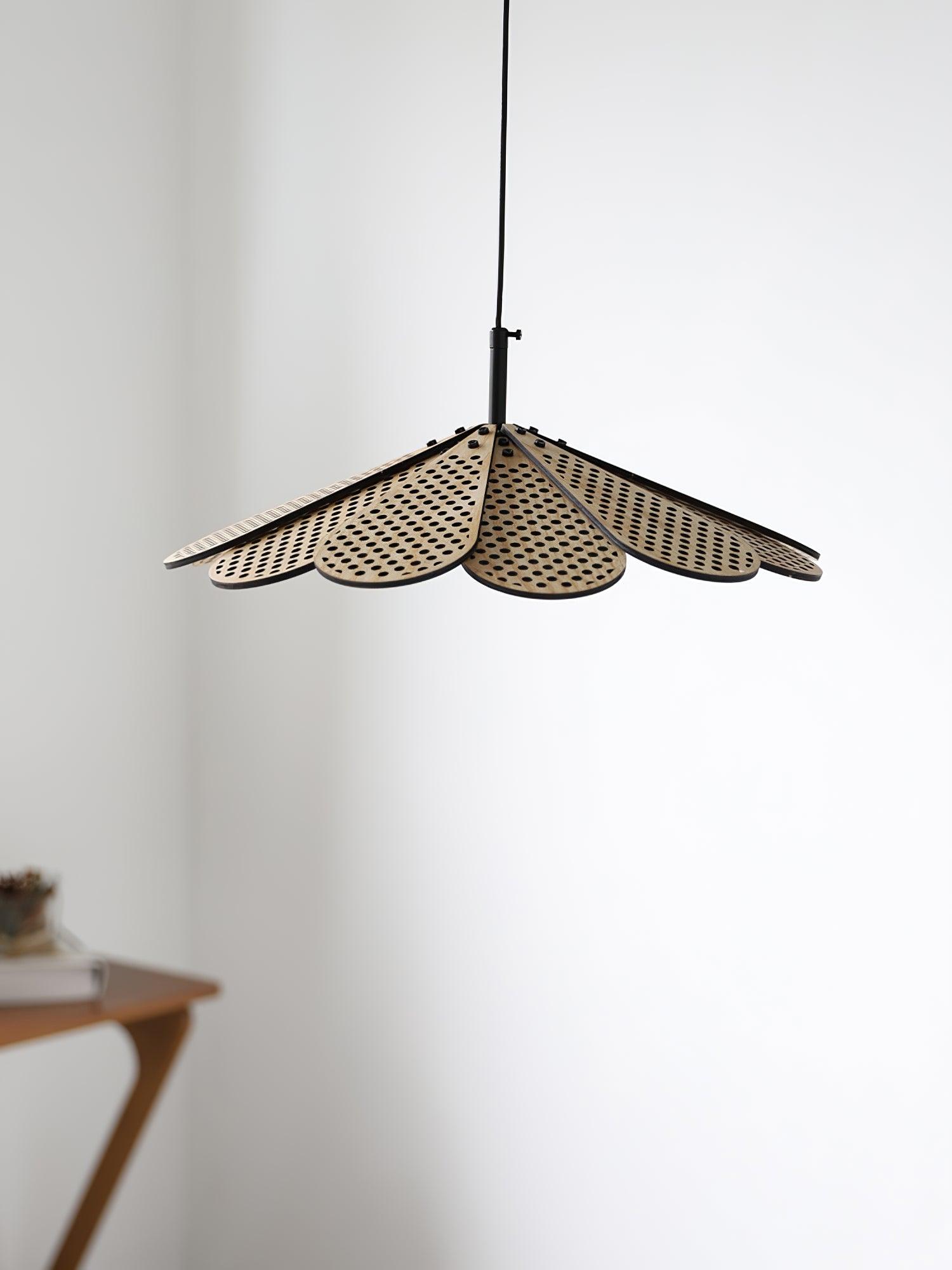 Zevarus Nordic Art Wabi-Sabi Wood Pendant Light-Neutral Decor