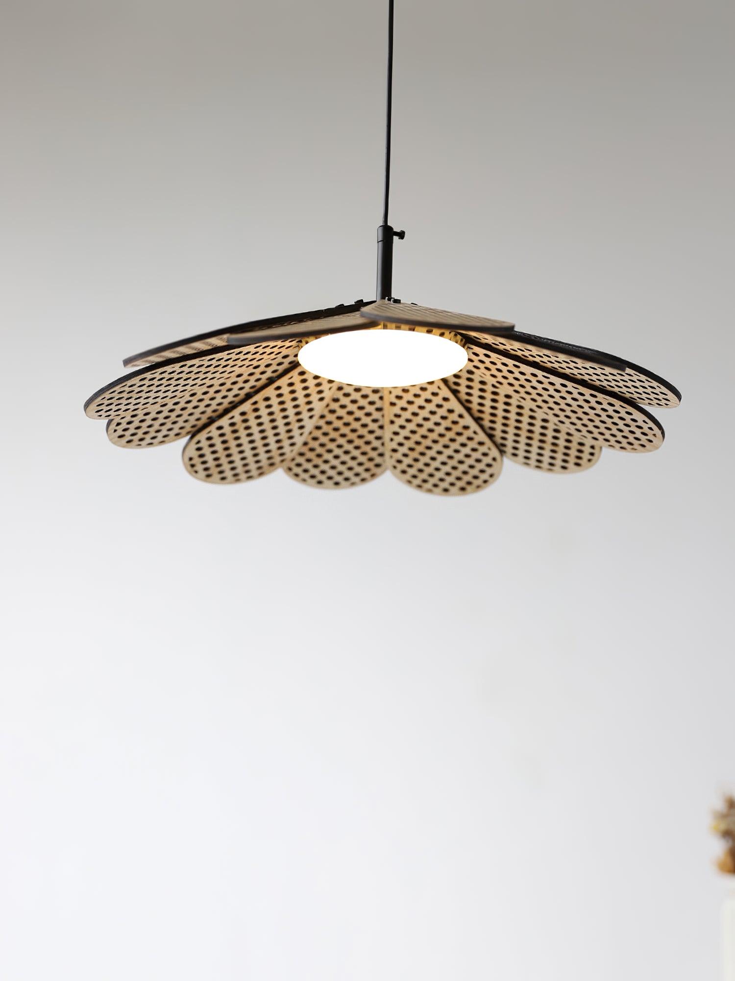 Zevarus Nordic Art Wabi-Sabi Wood Pendant Light-Neutral Decor