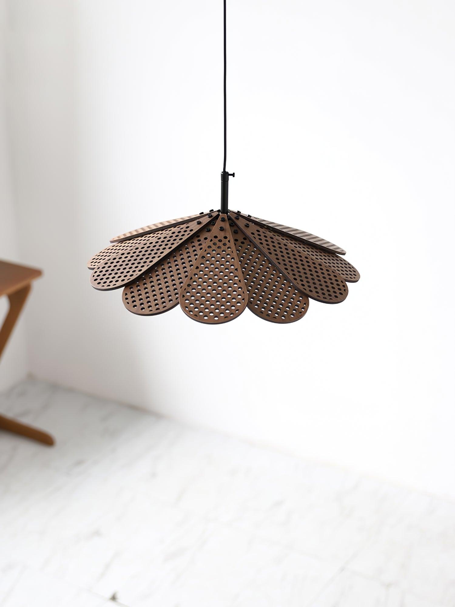 Zevarus Nordic Art Wabi-Sabi Wood Pendant Light-Neutral Decor