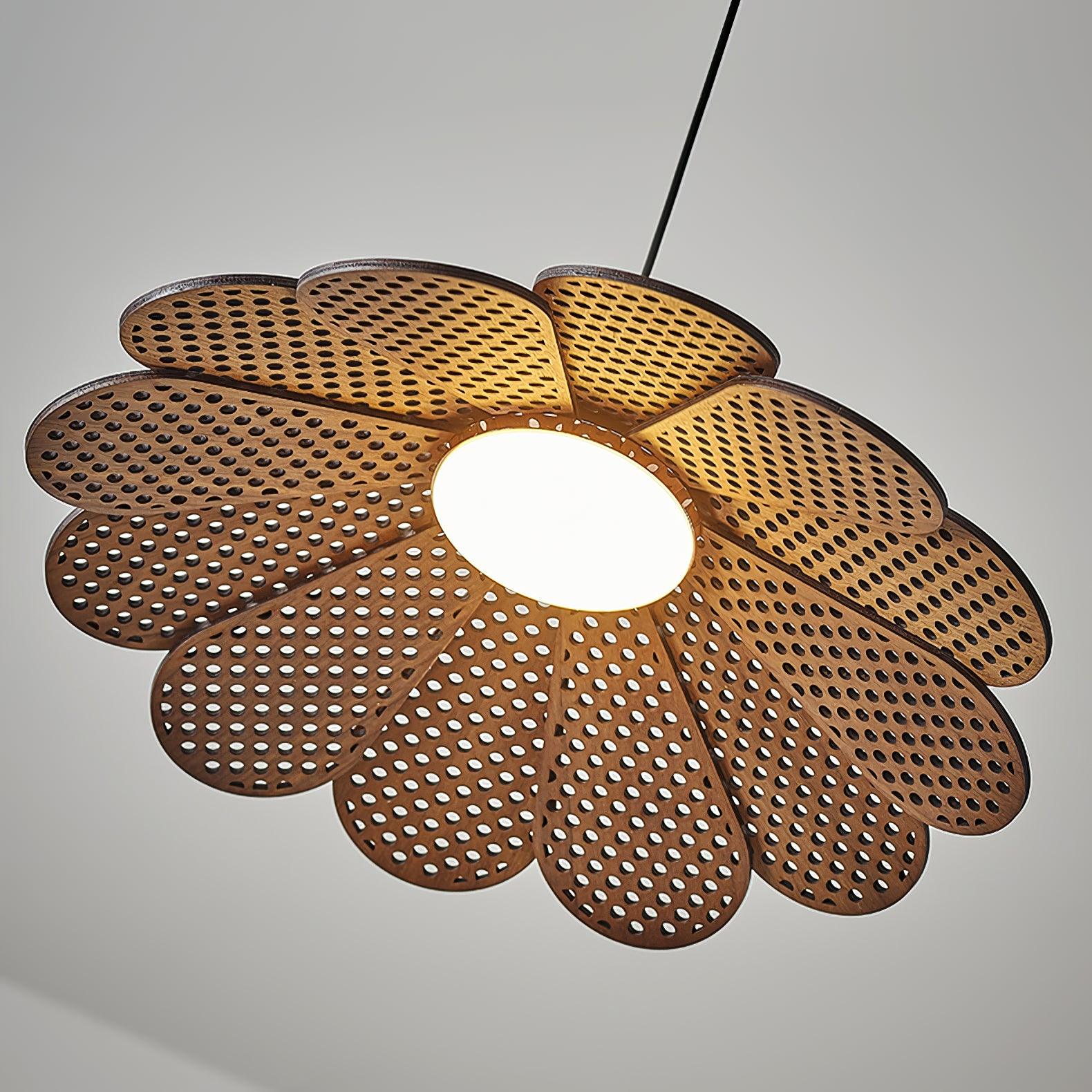 Zevarus Nordic Art Wabi-Sabi Wood Pendant Light-Neutral Decor