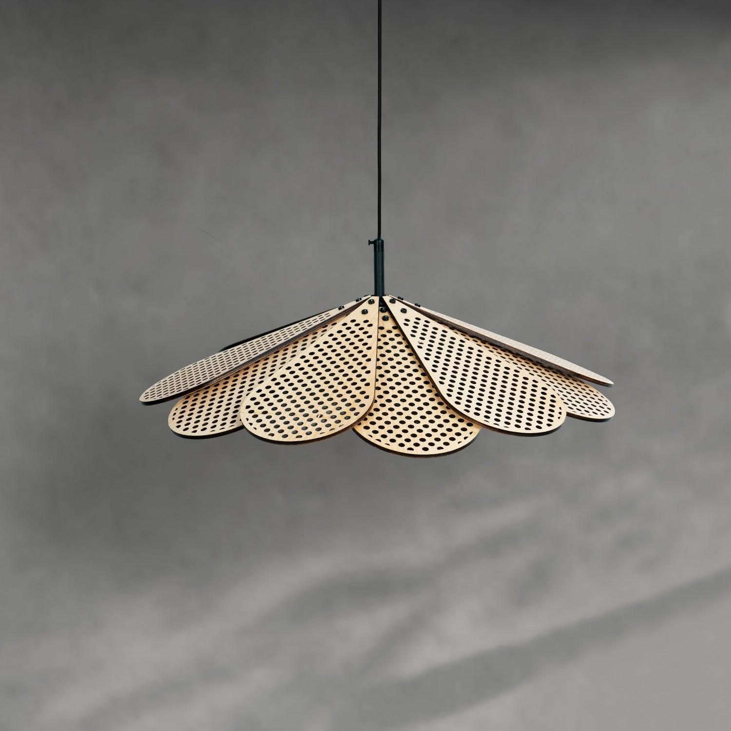 Zevarus Nordic Art Wabi-Sabi Wood Pendant Light-Neutral Decor