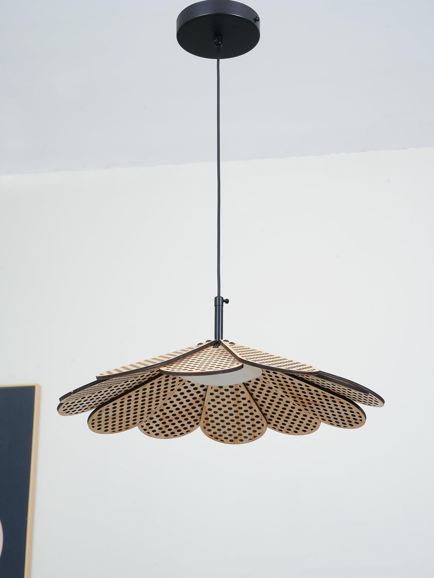 Zevarus Nordic Art Wabi-Sabi Wood Pendant Light-Neutral Decor