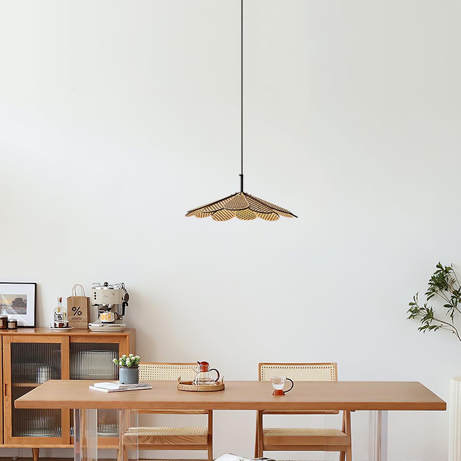 Zevarus Nordic Art Wabi-Sabi Wood Pendant Light-Neutral Decor