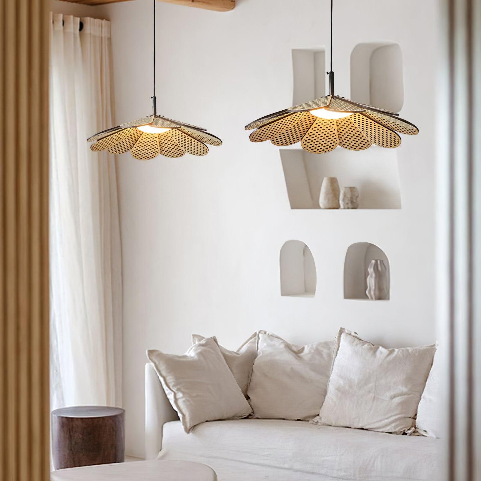 Zevarus Nordic Art Wabi-Sabi Wood Pendant Light-Neutral Decor