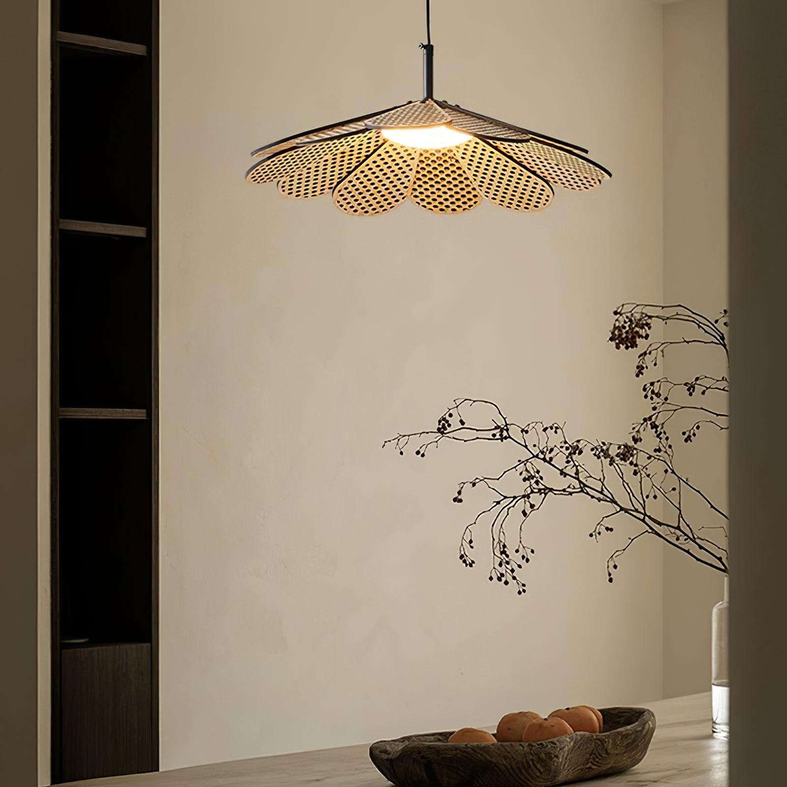 Zevarus Nordic Art Wabi-Sabi Wood Pendant Light-Neutral Decor
