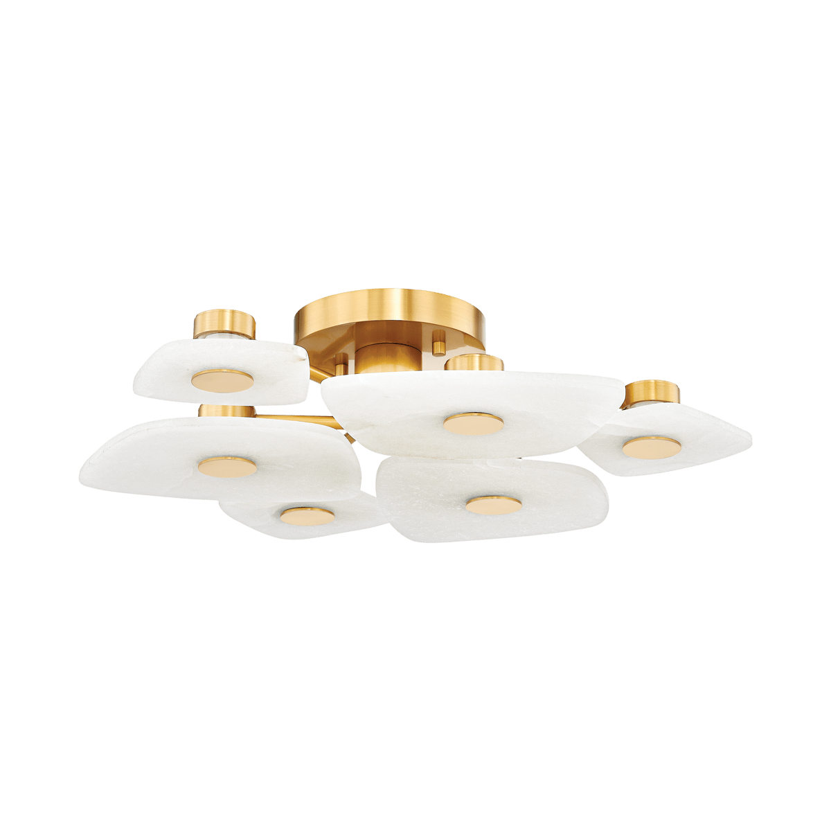 Ilsilyra Petal Shaped Glass Ceiling Light-Neutral Decor