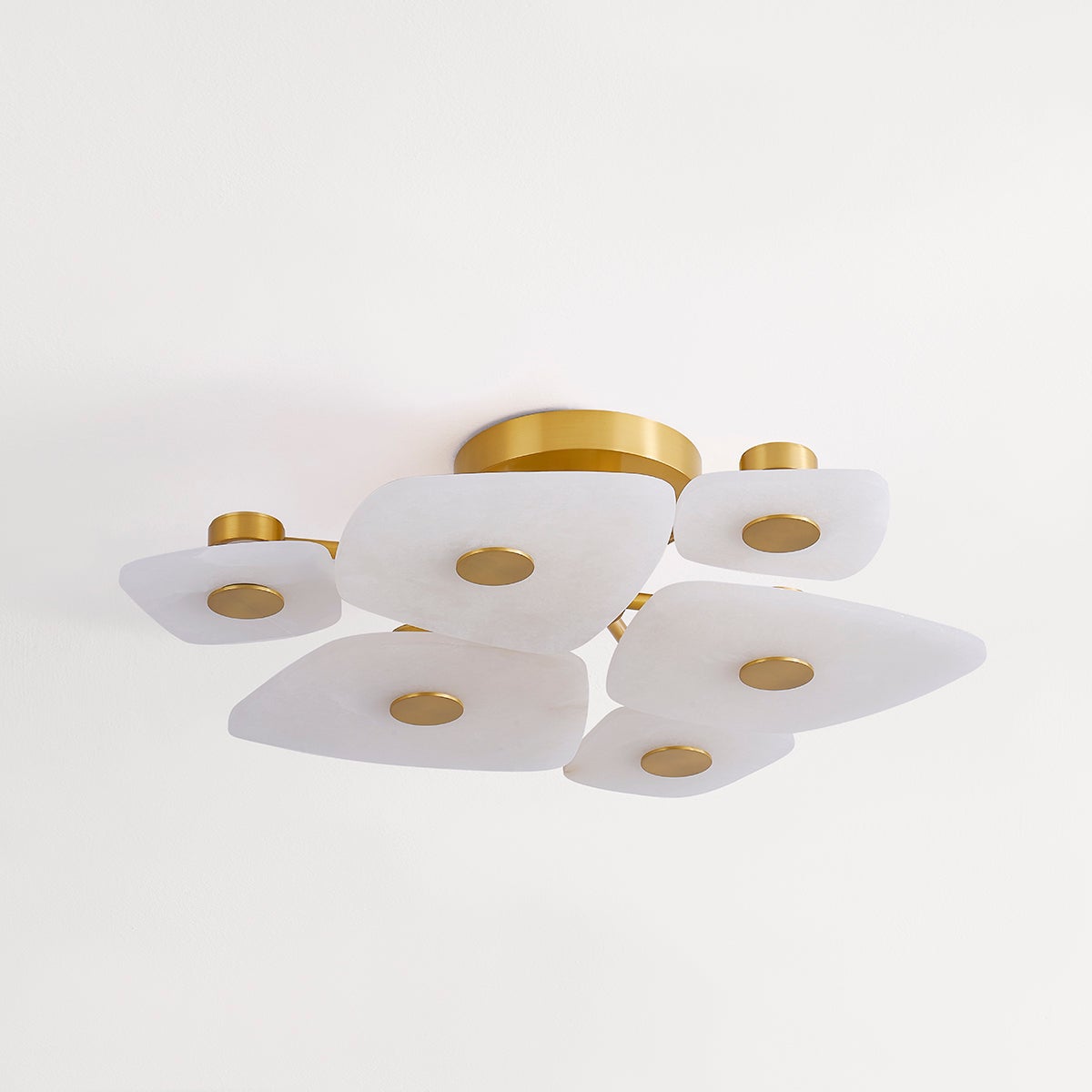 Ilsilyra Petal Shaped Glass Ceiling Light-Neutral Decor