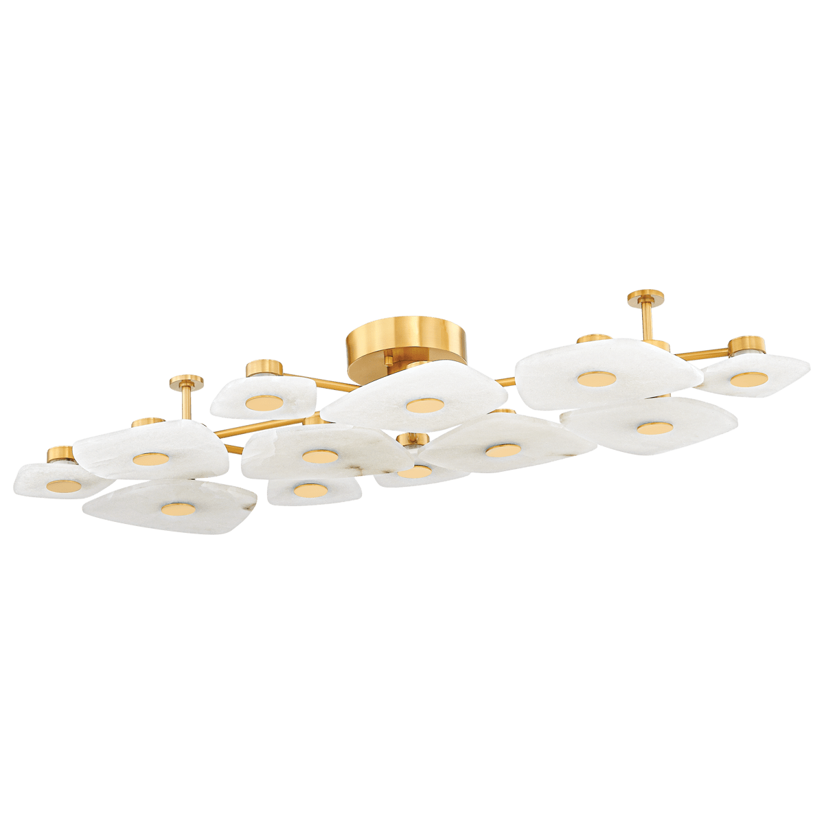 Ilsilyra Petal Shaped Glass Ceiling Light-Neutral Decor