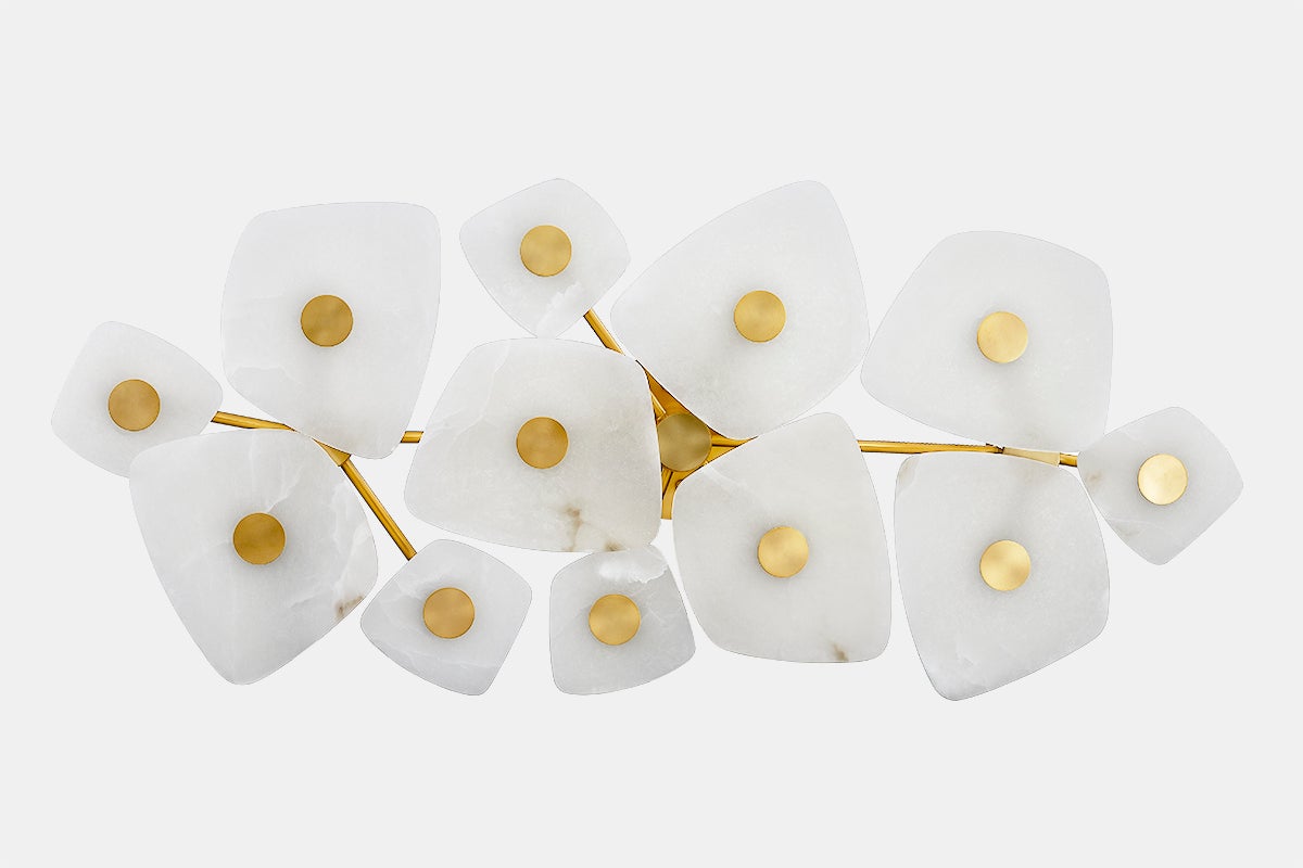 Ilsilyra Petal Shaped Glass Ceiling Light-Neutral Decor
