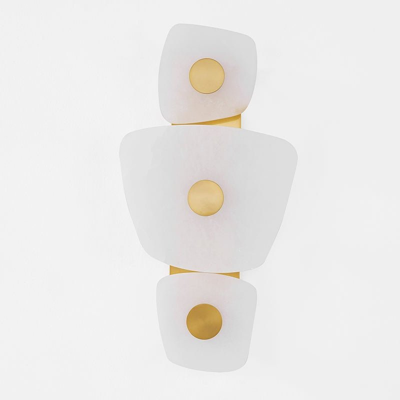Fylsa Asymmetric Alabaster Wall Light-Neutral Decor