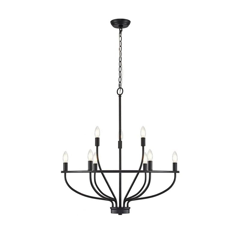 Aurelia Brass Gold Candelabra Chandelier-Neutral Decor