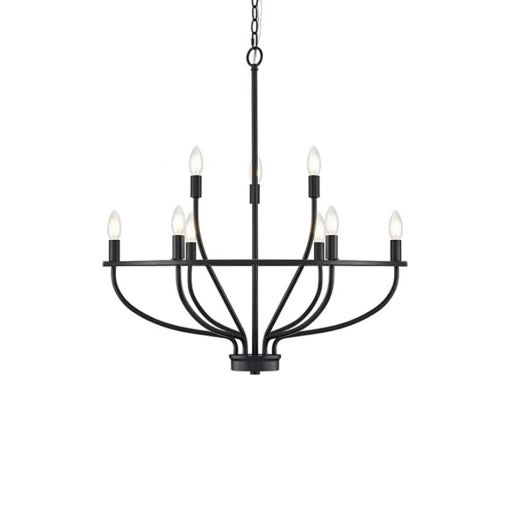 Aurelia Brass Gold Candelabra Chandelier-Neutral Decor