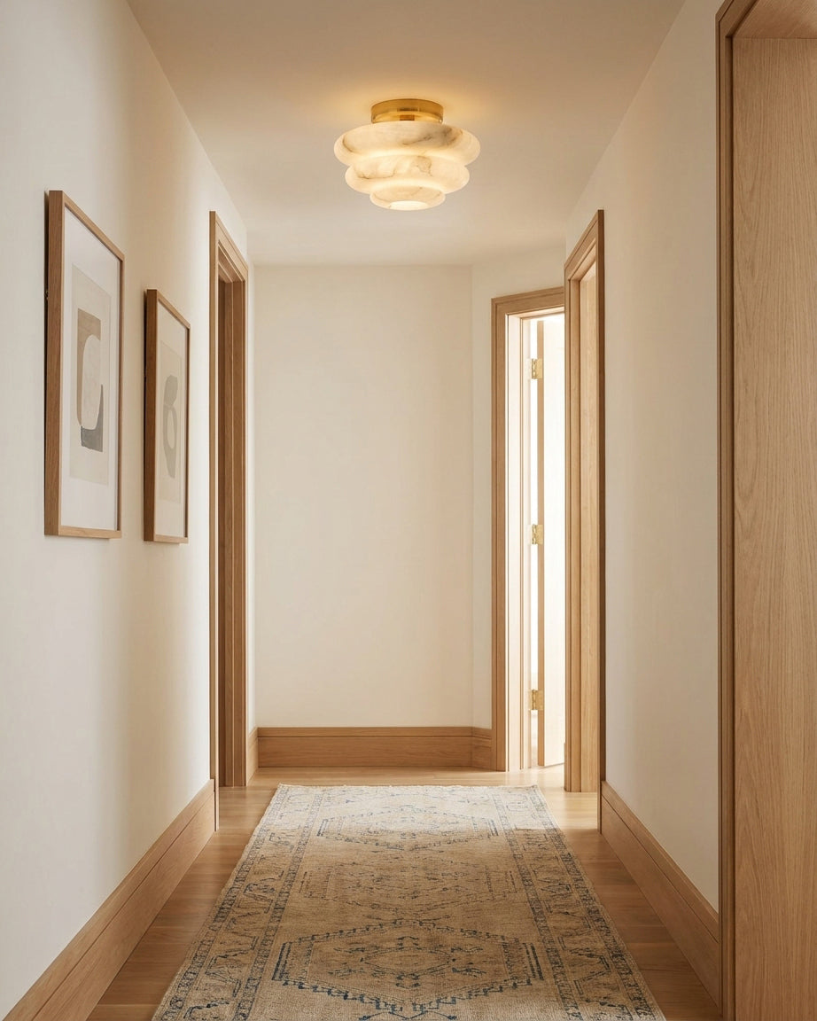 Calindra Alabaster Flush Mount