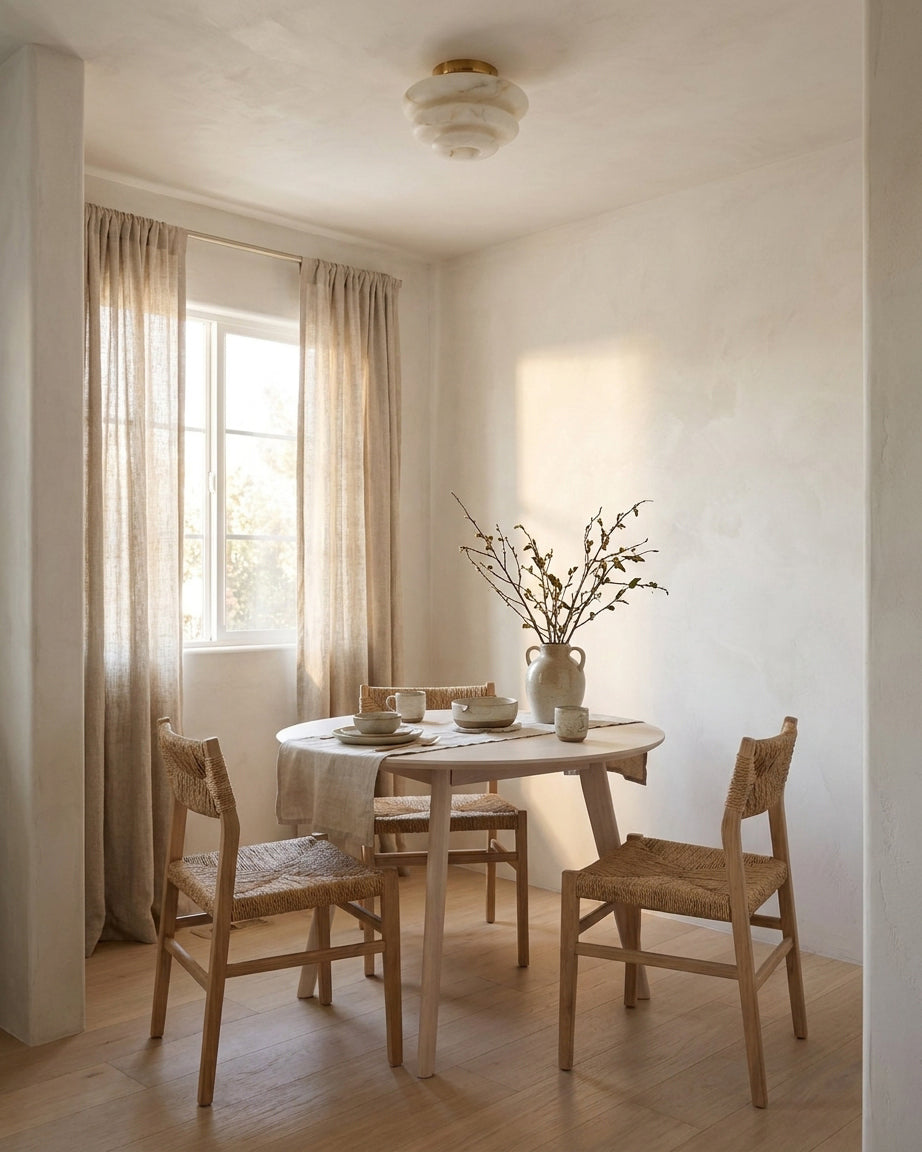 Calindra Alabaster Flush Mount