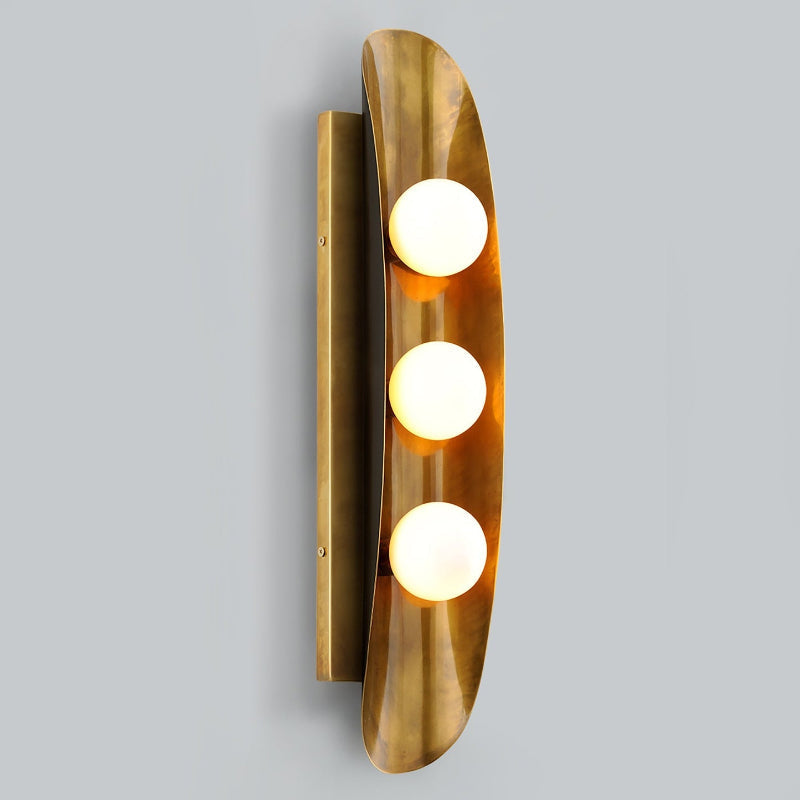 Top-down view of the Hopper Wall Lamp.