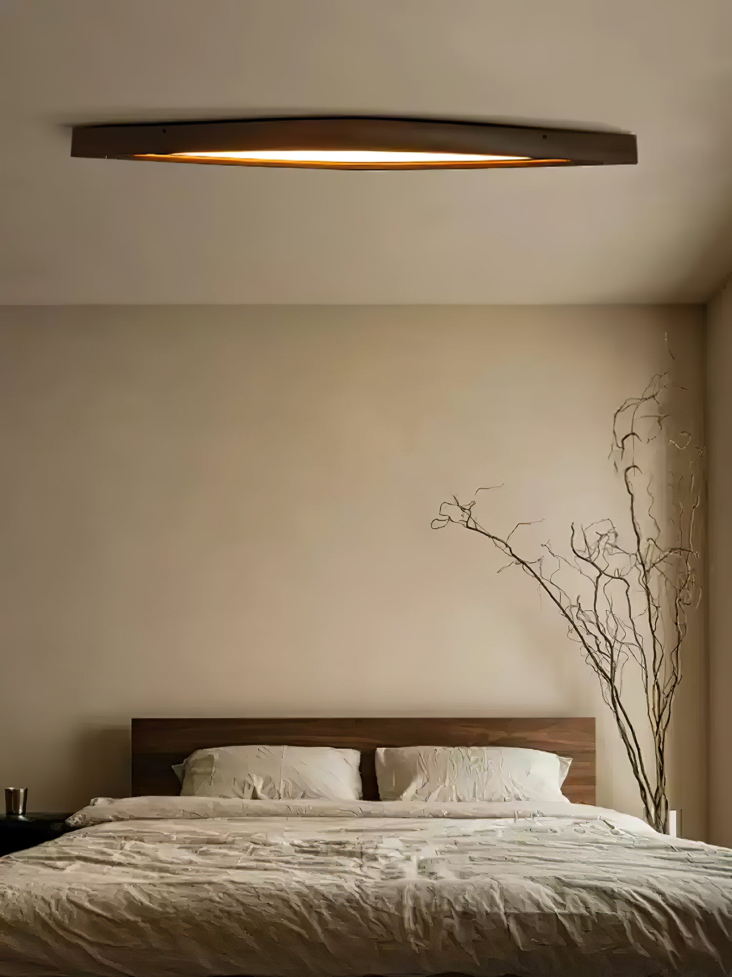 Alnoreth Nordic Horizon Linear Wood Ceiling Lamp-Neutral Decor