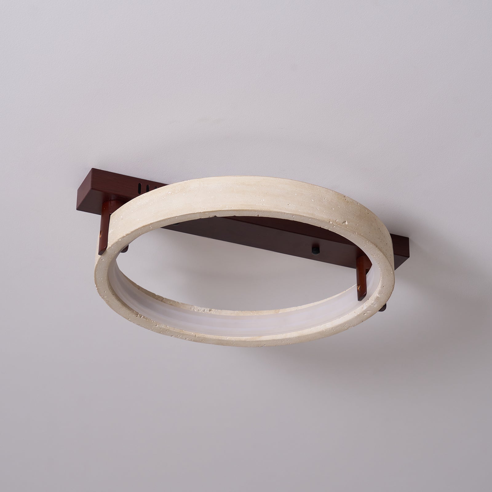 Paslen Ringed Travertine Wall Light-Neutral Decor