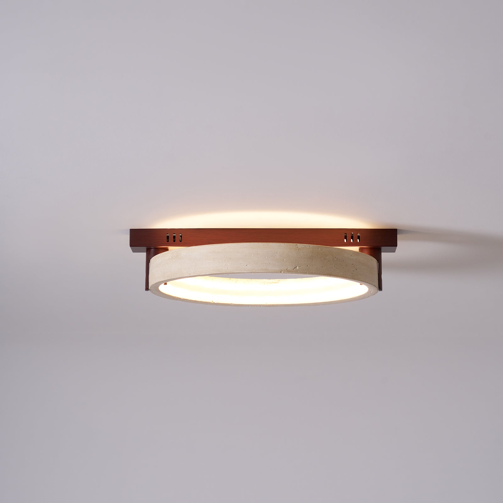Paslen Ringed Travertine Wall Light-Neutral Decor