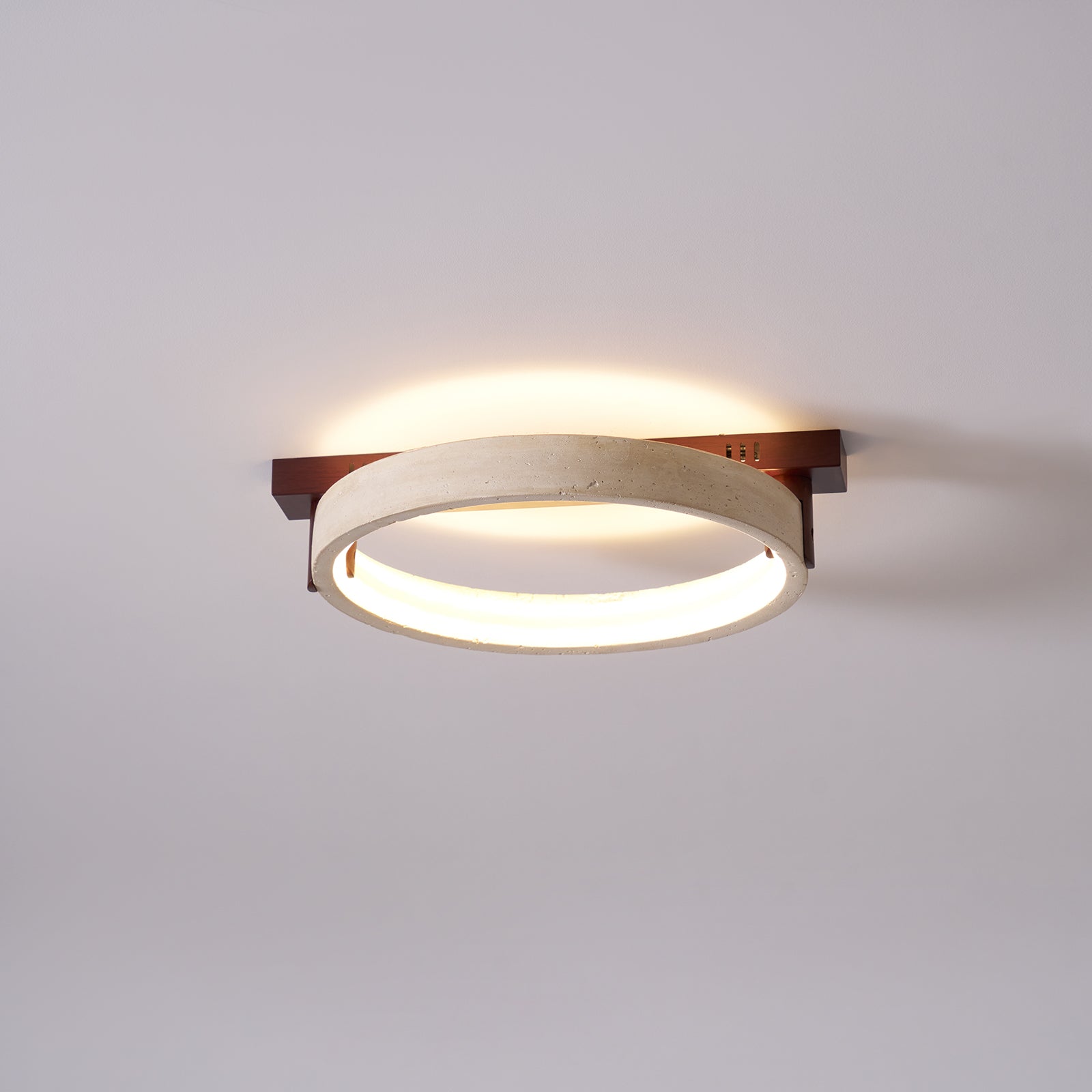 Paslen Ringed Travertine Wall Light-Neutral Decor