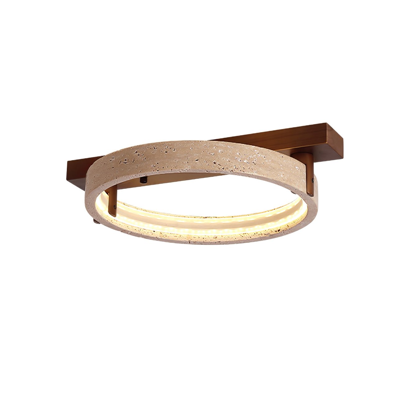 Paslen Ringed Travertine Wall Light-Neutral Decor