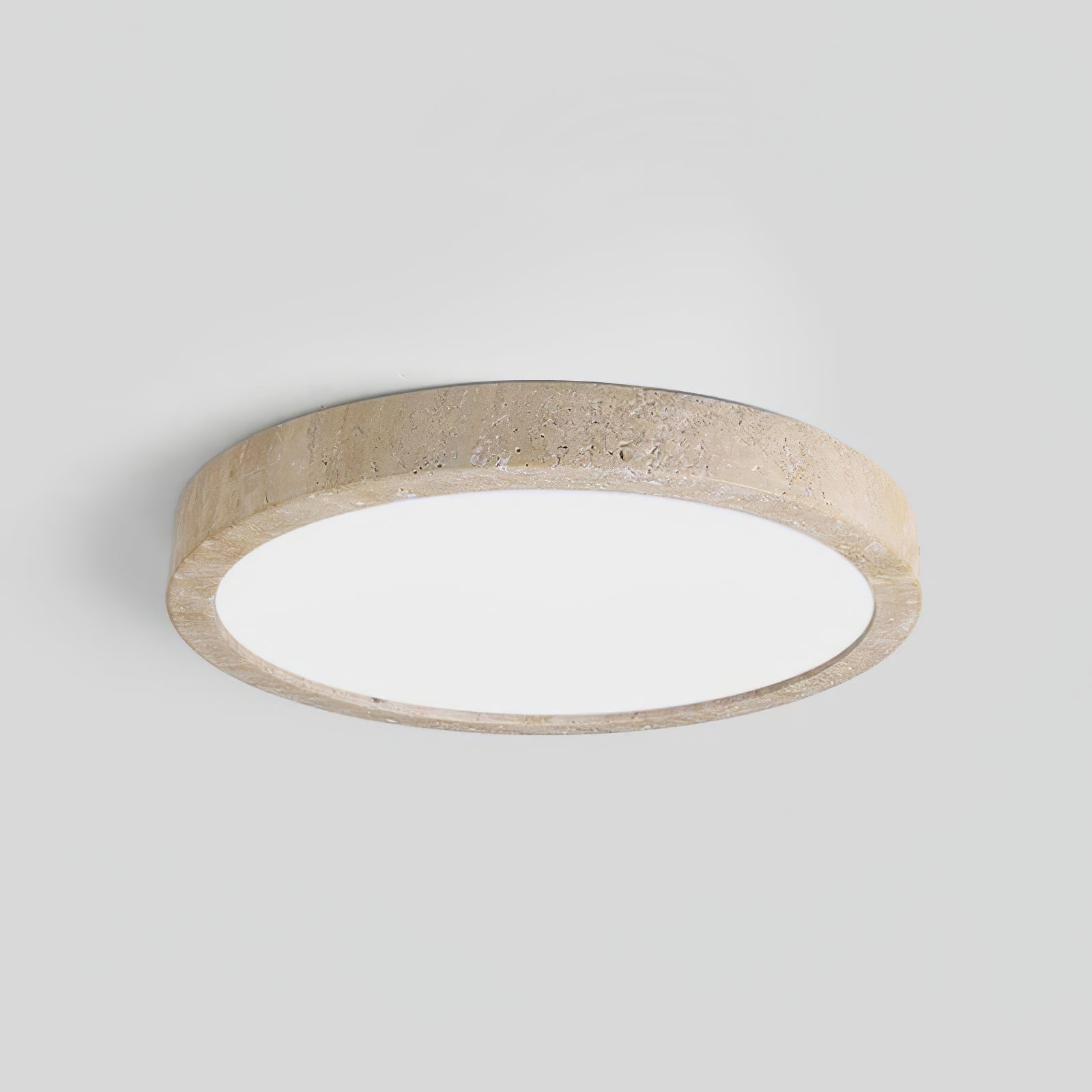 Xiren Minimalist Travertine Ceiling Light-Neutral Decor
