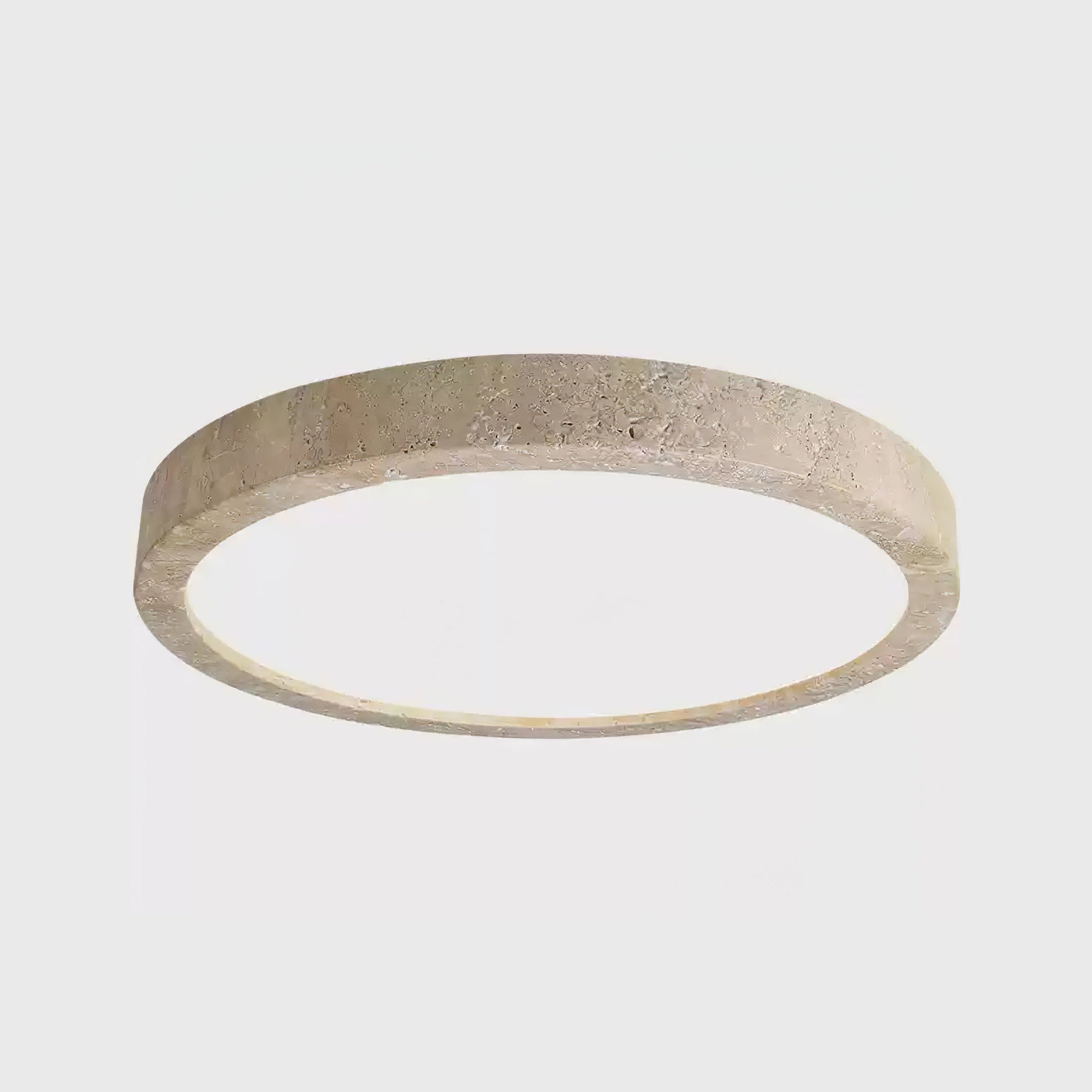 Xiren Minimalist Travertine Ceiling Light-Neutral Decor