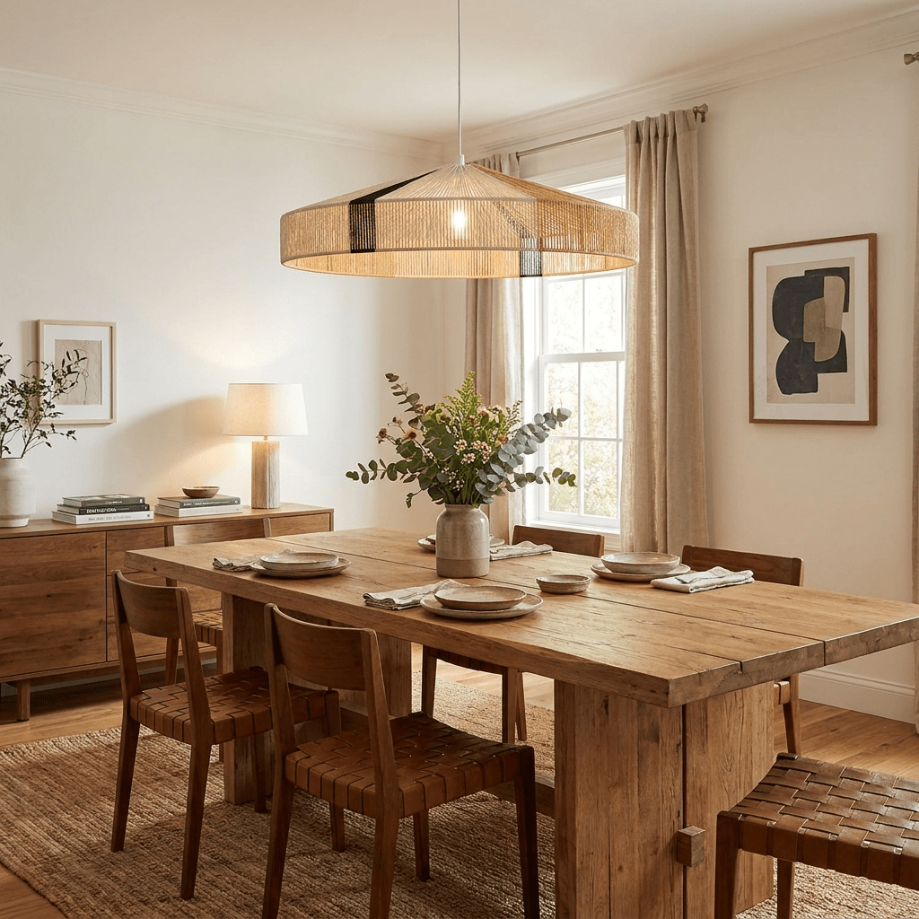 Selwyncrest Woven Rope Pendant Lamp