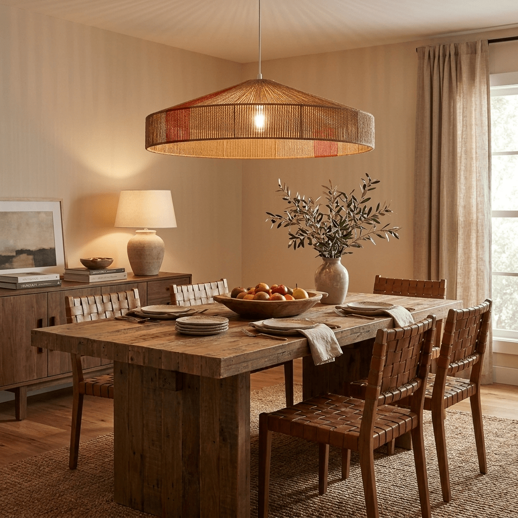 Selwyncrest Woven Rope Pendant Lamp
