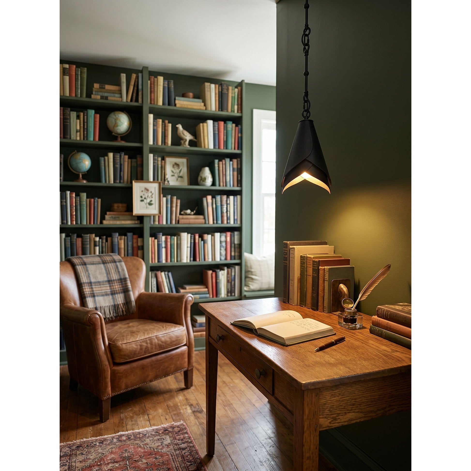 Comparison of the antique brass and antique black finishes.