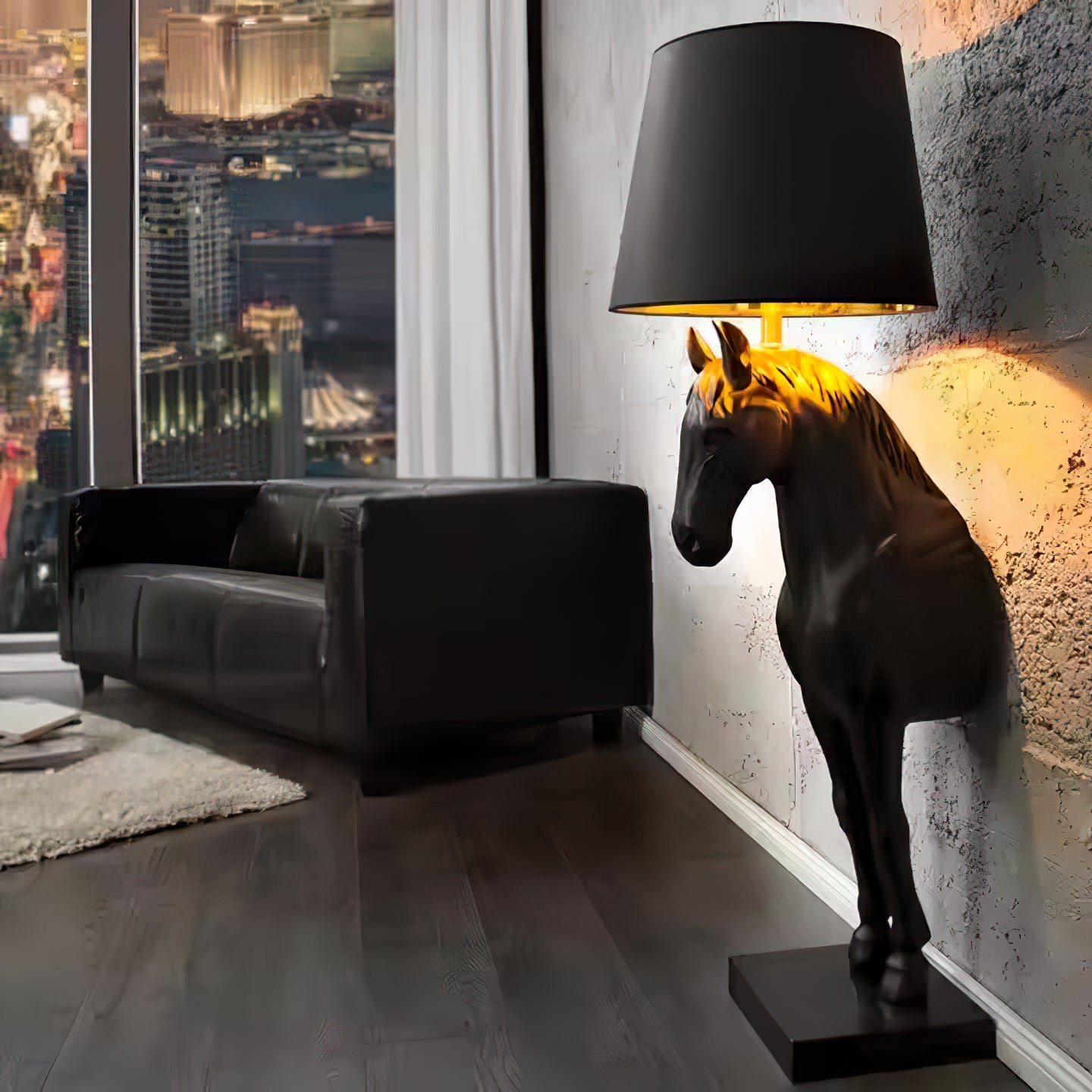 Derion Fabric Resin Floor Lamp-Neutral Decor