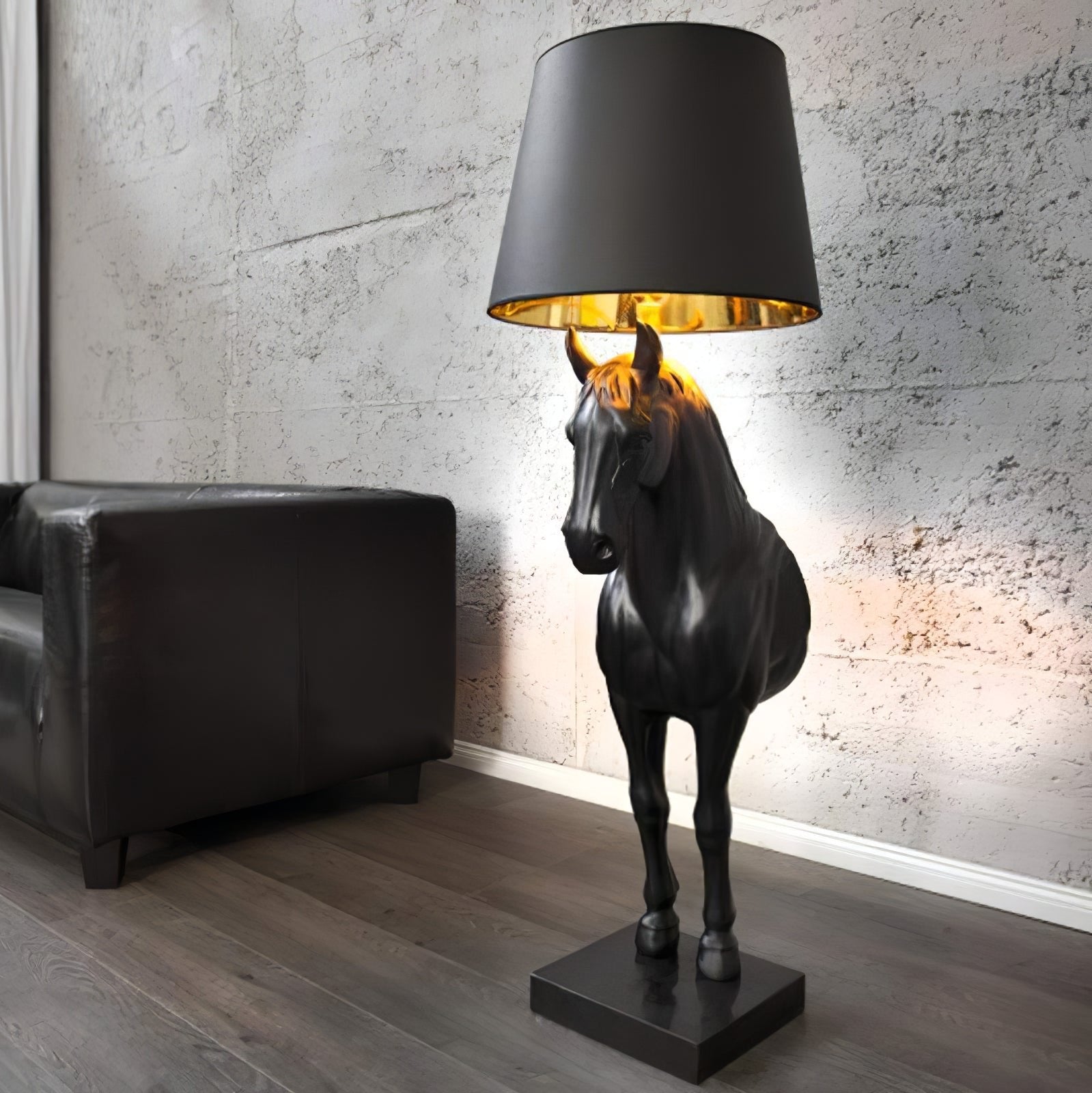 Derion Fabric Resin Floor Lamp-Neutral Decor