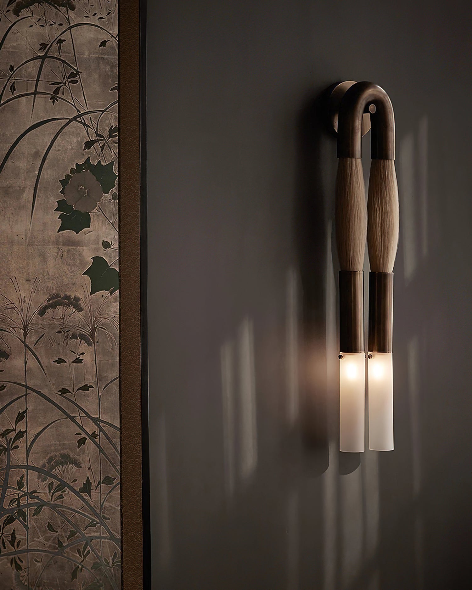 Lustra Wall Lamp Horsehair Brass-Neutral Decor