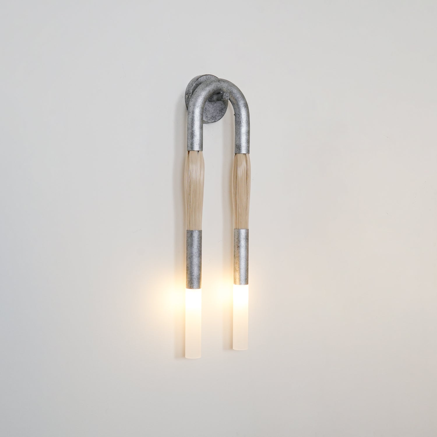 Lustra Wall Lamp Horsehair Brass-Neutral Decor