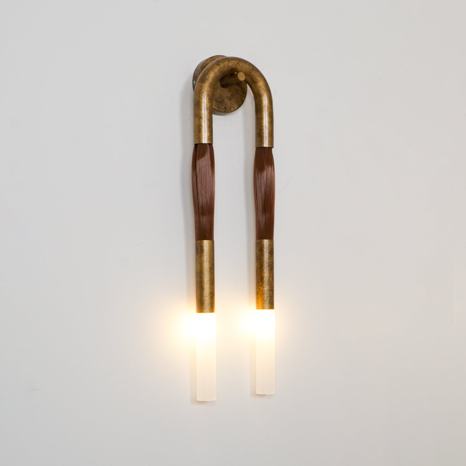 Lustra Wall Lamp Horsehair Brass-Neutral Decor