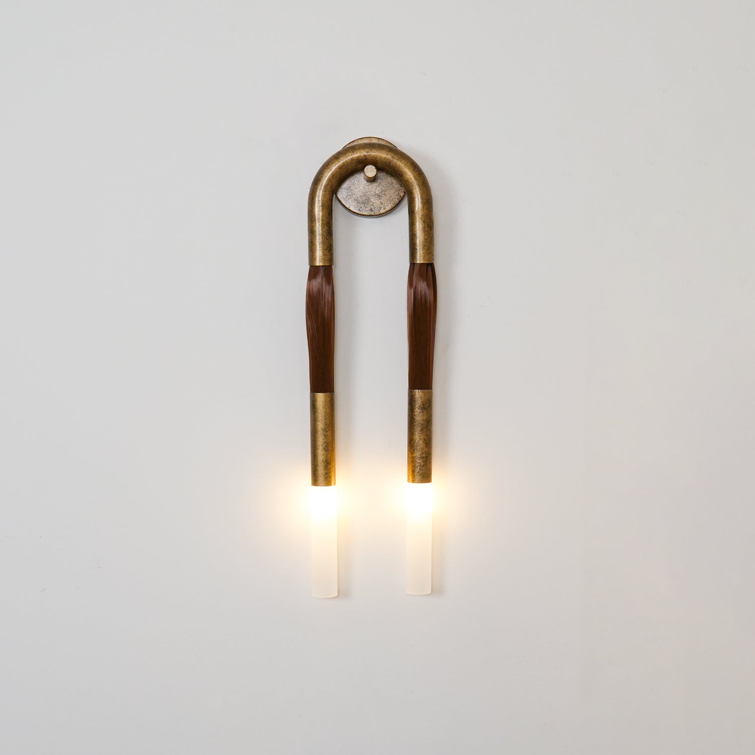Lustra Wall Lamp Horsehair Brass-Neutral Decor