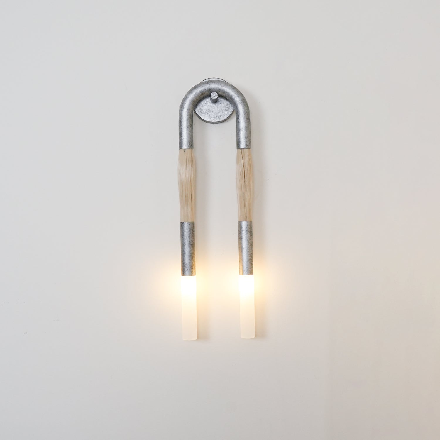 Lustra Wall Lamp Horsehair Brass-Neutral Decor