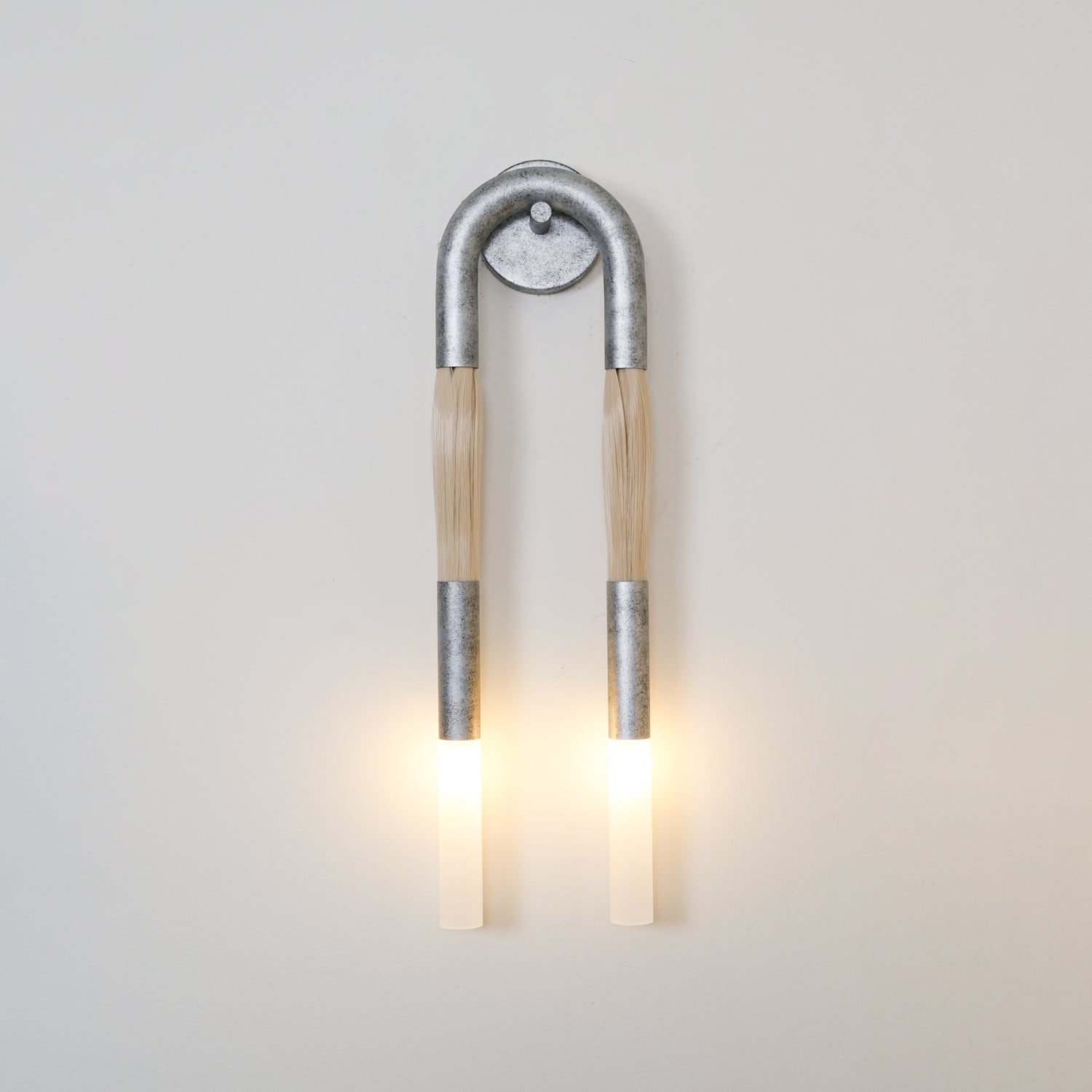 Lustra Wall Lamp Horsehair Brass-Neutral Decor