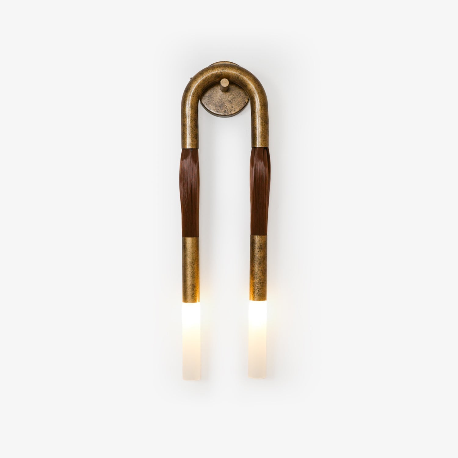 Lustra Wall Lamp Horsehair Brass-Neutral Decor