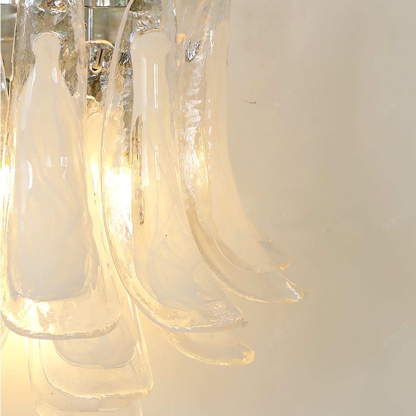 Aurora Wall Lamp Petal Glass Horseshoe Shaped Minimalist-Neutral Decor