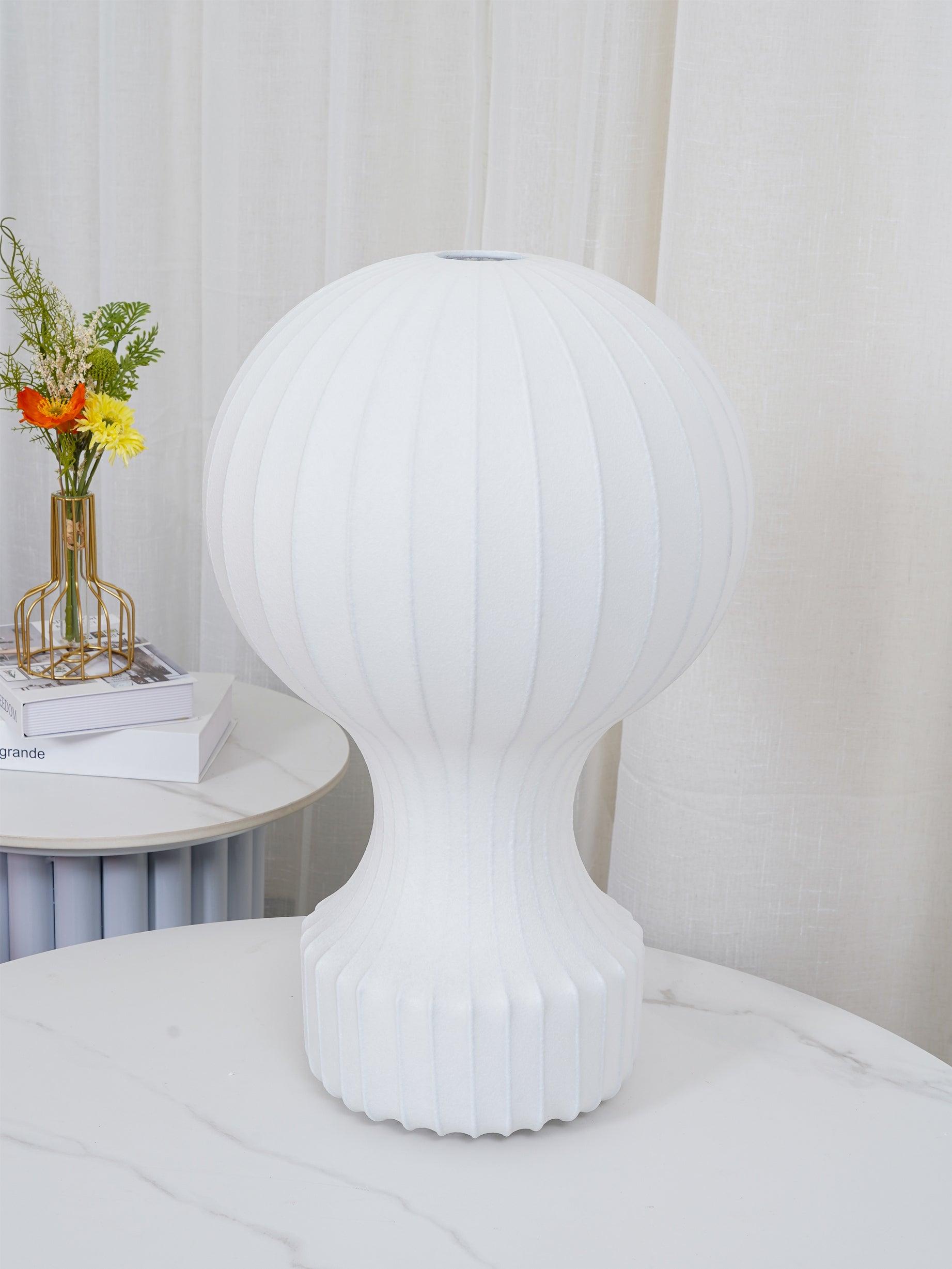 Lirove Steel Sculptural Table Lamp-Neutral Decor