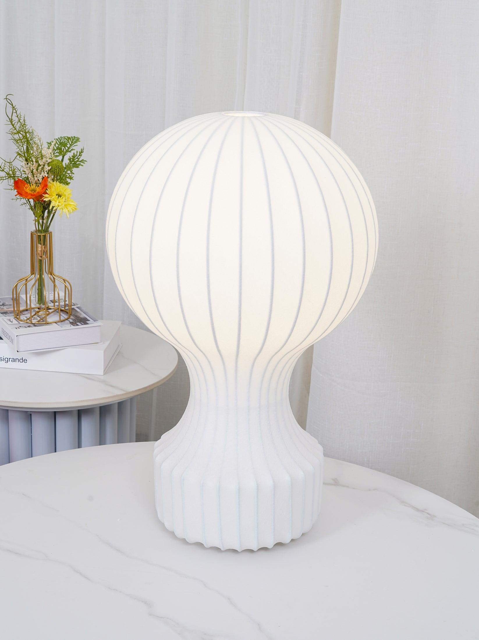 Lirove Steel Sculptural Table Lamp-Neutral Decor