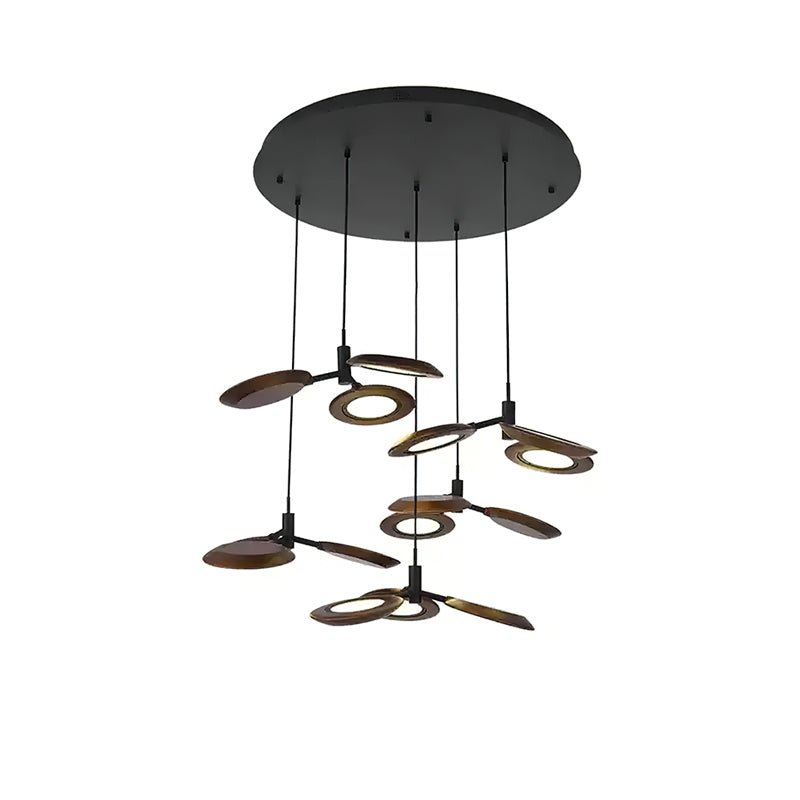Alnoraris Tiered Wood Pendant Light-Neutral Decor