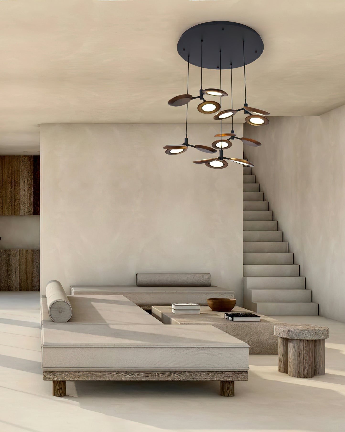 Alnoraris Tiered Wood Pendant Light-Neutral Decor