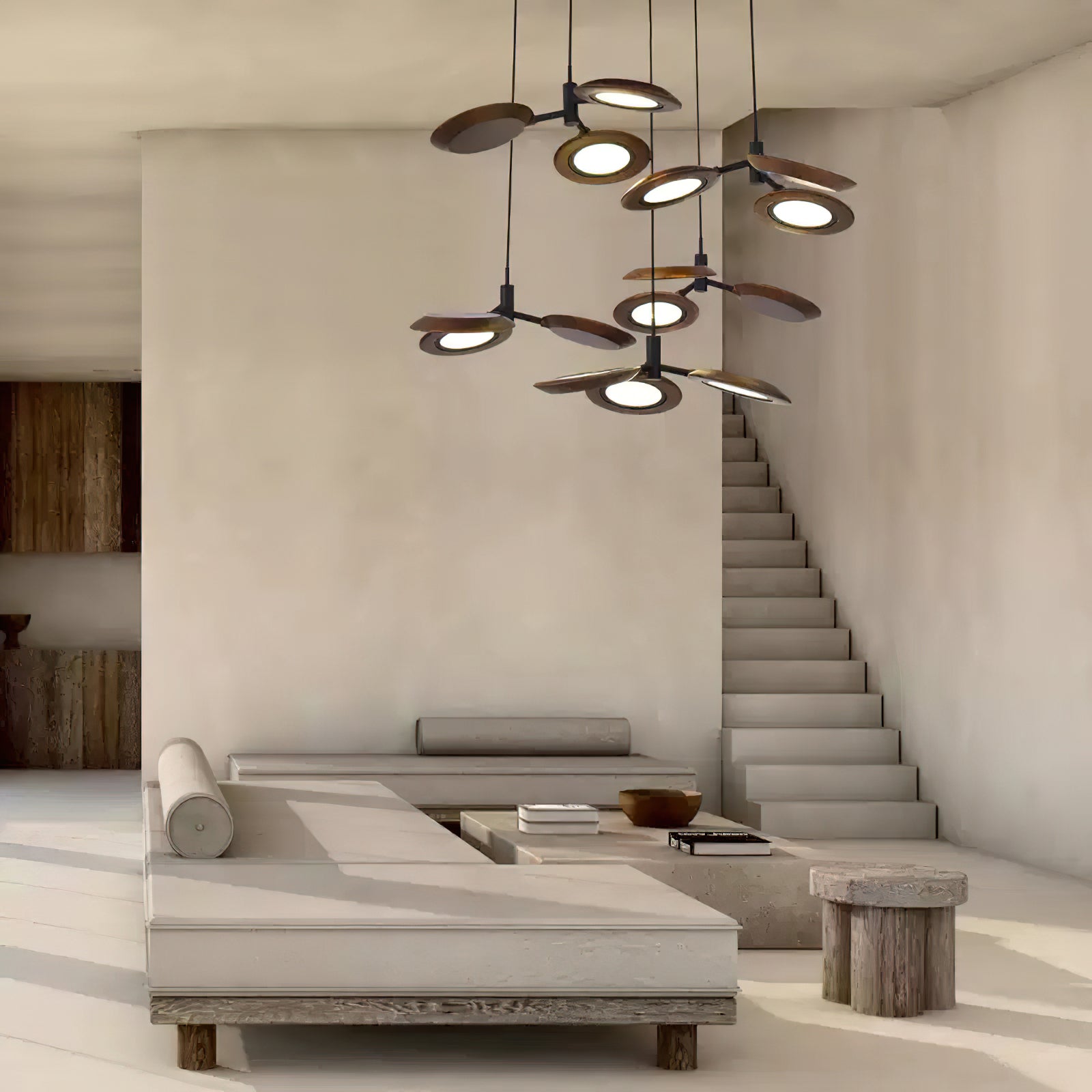 Alnoraris Tiered Wood Pendant Light-Neutral Decor
