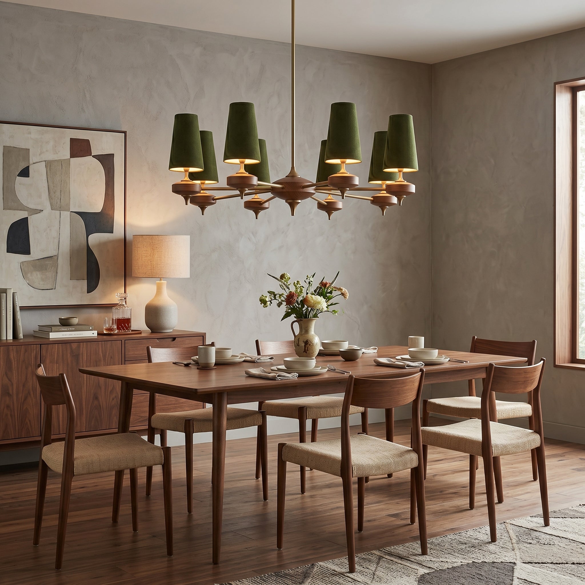 Orlan Shade Chandelier-Neutral Decor